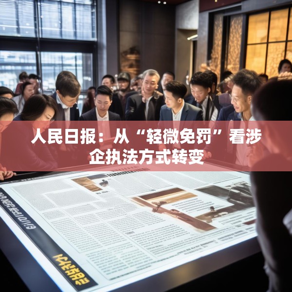人民日报：从“轻微免罚”看涉企执法方式转变