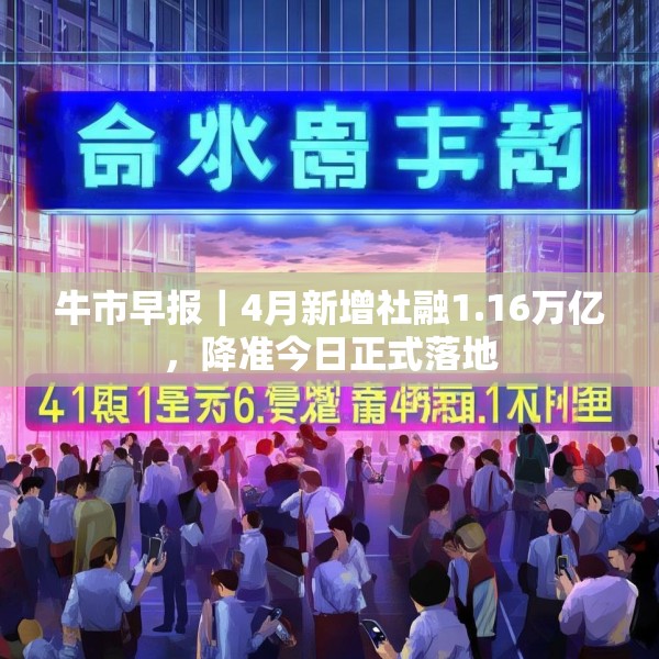 牛市早报｜4月新增社融1.16万亿，降准今日正式落地