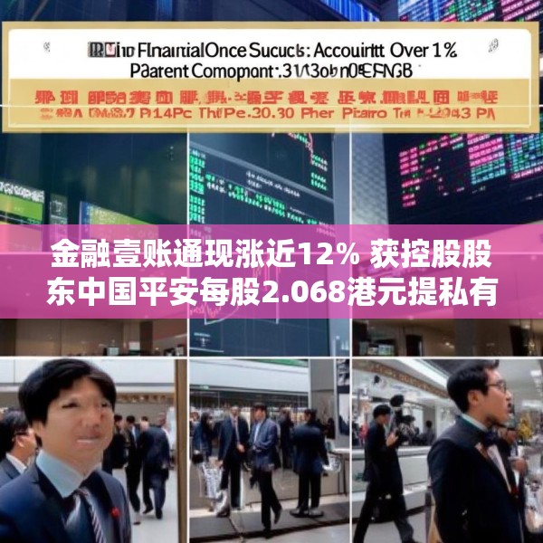 金融壹账通现涨近12% 获控股股东中国平安每股2.068港元提私有化