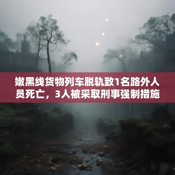 嫩黑线货物列车脱轨致1名路外人员死亡，3人被采取刑事强制措施