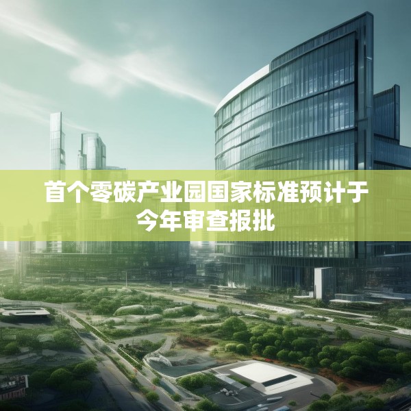 首个零碳产业园国家标准预计于今年审查报批