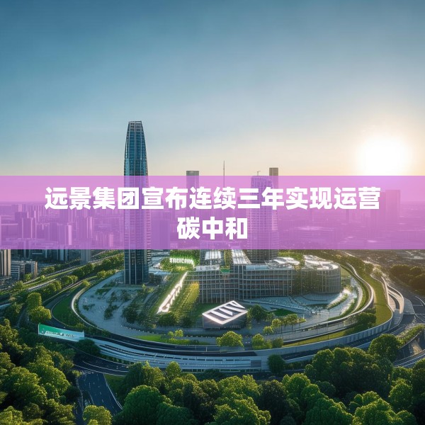 远景集团宣布连续三年实现运营碳中和