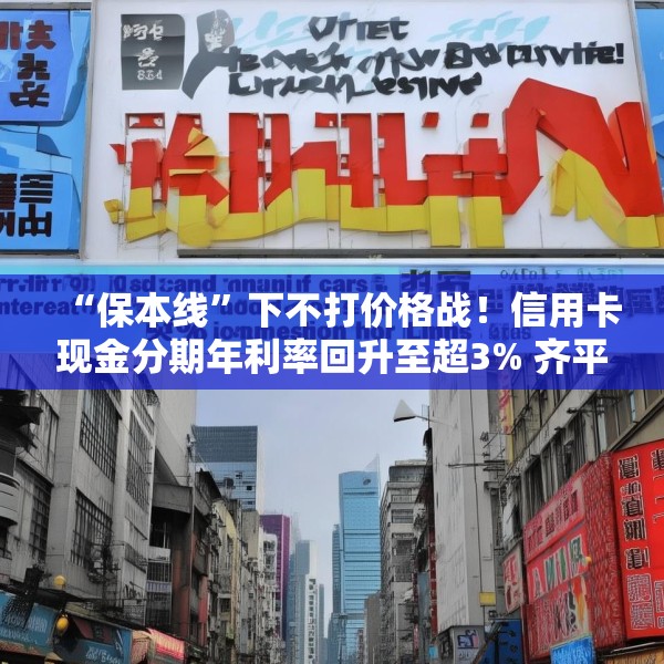 “保本线”下不打价格战！信用卡现金分期年利率回升至超3% 齐平消费贷限价