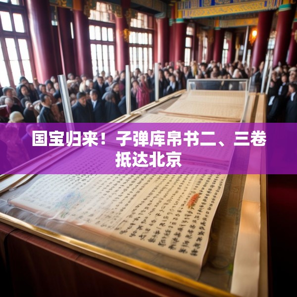 国宝归来！子弹库帛书二、三卷抵达北京
