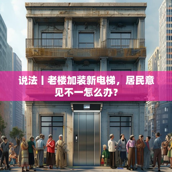 说法丨老楼加装新电梯，居民意见不一怎么办？