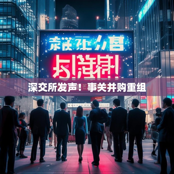 深交所发声！事关并购重组