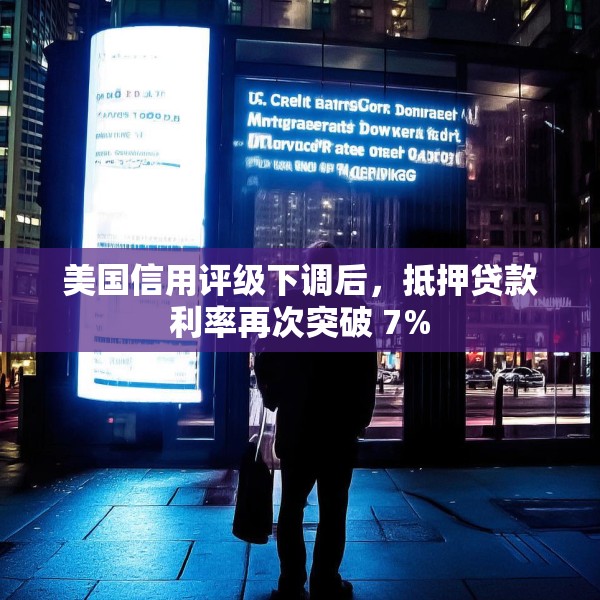 美国信用评级下调后，抵押贷款利率再次突破 7%