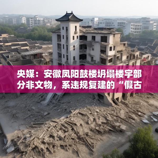 央媒：安徽凤阳鼓楼坍塌楼宇部分非文物，系违规复建的“假古董”