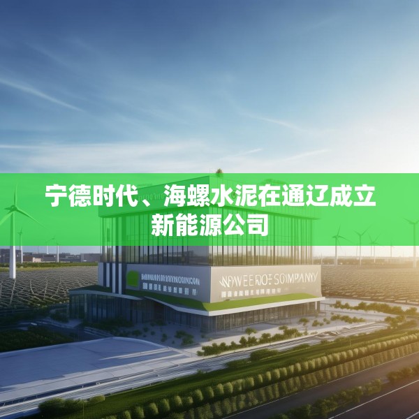 宁德时代、海螺水泥在通辽成立新能源公司
