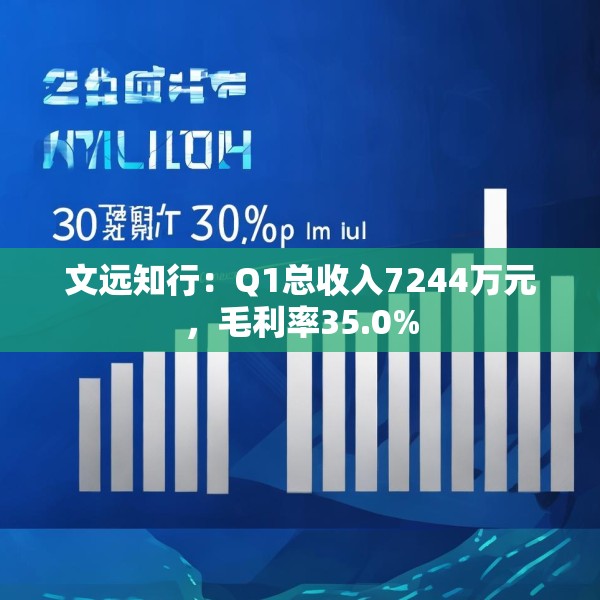 文远知行：Q1总收入7244万元，毛利率35.0%