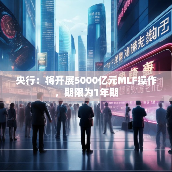 央行：将开展5000亿元MLF操作，期限为1年期