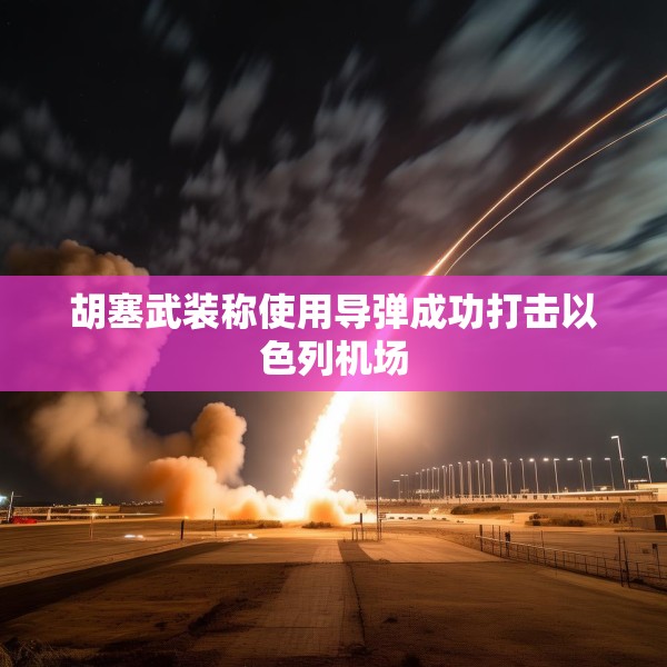 胡塞武装称使用导弹成功打击以色列机场
