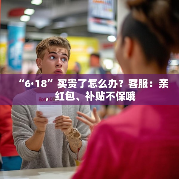 “6·18”买贵了怎么办？客服：亲，红包、补贴不保哦