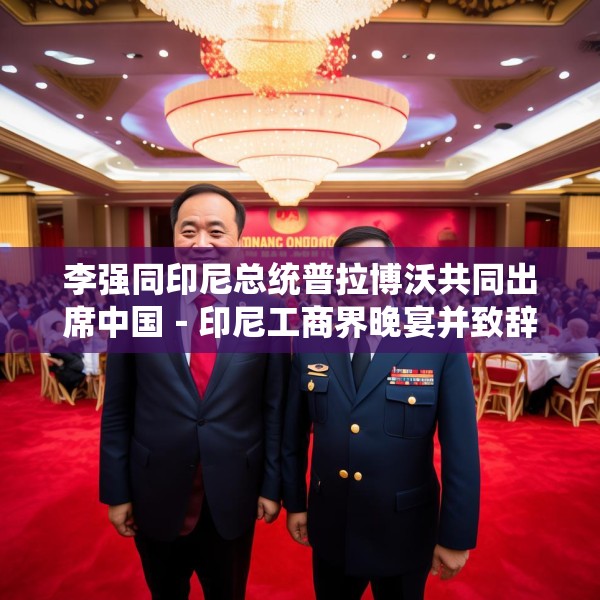 李强同印尼总统普拉博沃共同出席中国－印尼工商界晚宴并致辞