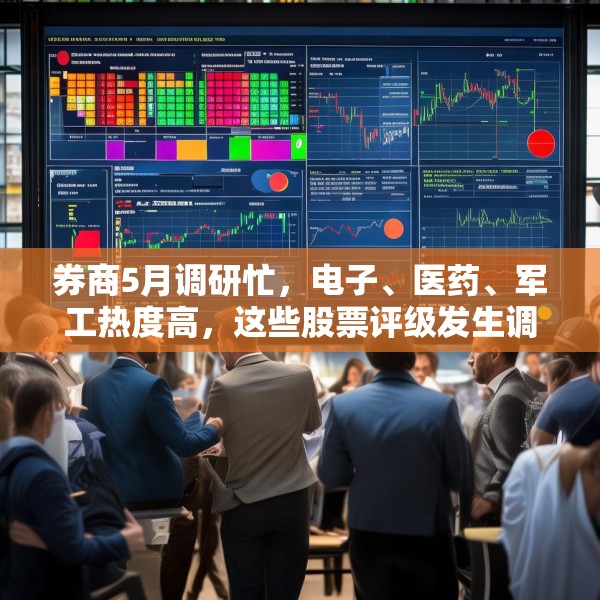 券商5月调研忙，电子、医药、军工热度高，这些股票评级发生调整