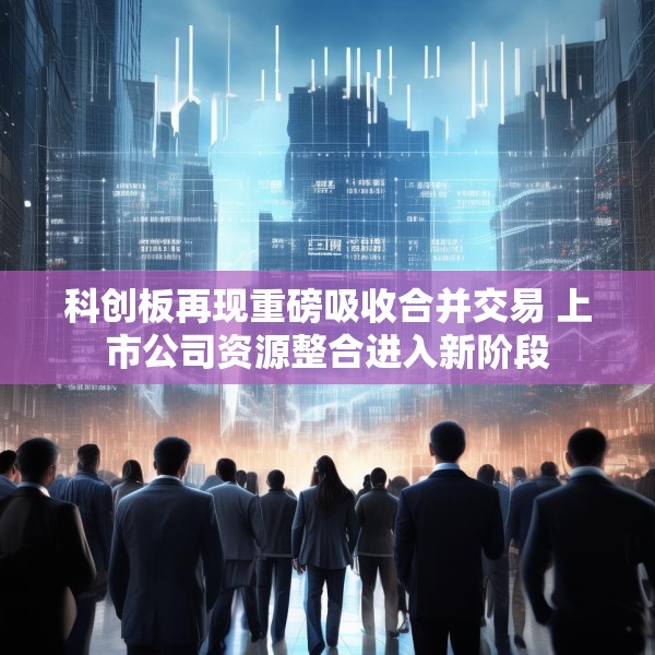 科创板再现重磅吸收合并交易 上市公司资源整合进入新阶段
