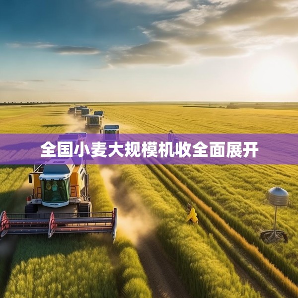 全国小麦大规模机收全面展开