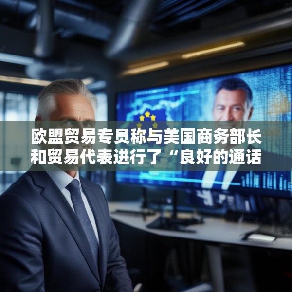 欧盟贸易专员称与美国商务部长和贸易代表进行了“良好的通话”