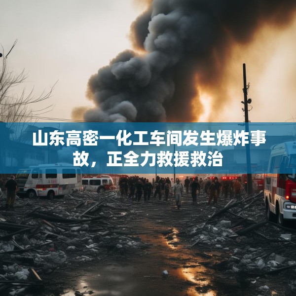山东高密一化工车间发生爆炸事故，正全力救援救治