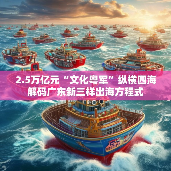 2.5万亿元“文化粤军”纵横四海解码广东新三样出海方程式