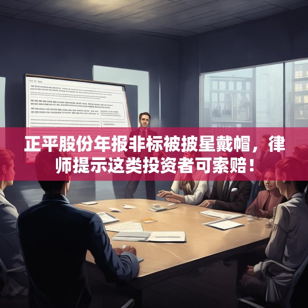 正平股份年报非标被披星戴帽，律师提示这类投资者可索赔！