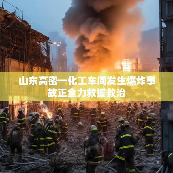 山东高密一化工车间发生爆炸事故正全力救援救治