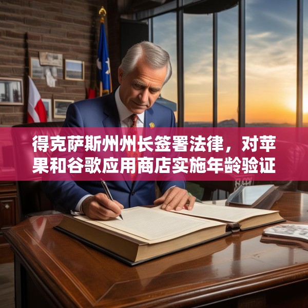 得克萨斯州州长签署法律，对苹果和谷歌应用商店实施年龄验证