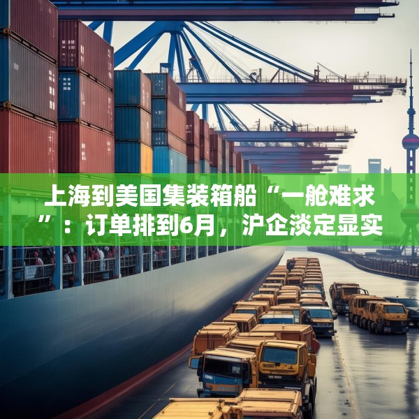 上海到美国集装箱船“一舱难求”：订单排到6月，沪企淡定显实力