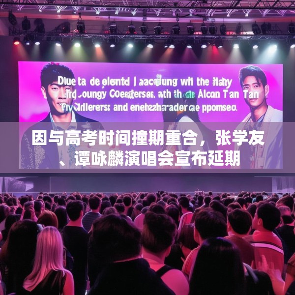 因与高考时间撞期重合，张学友、谭咏麟演唱会宣布延期