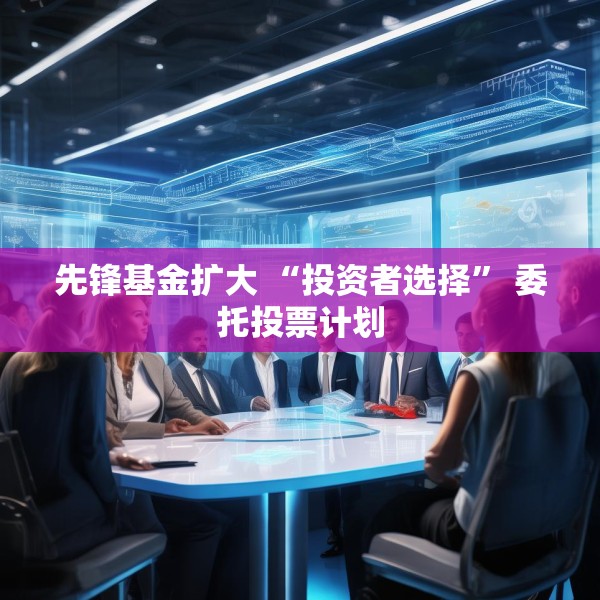 先锋基金扩大 “投资者选择” 委托投票计划