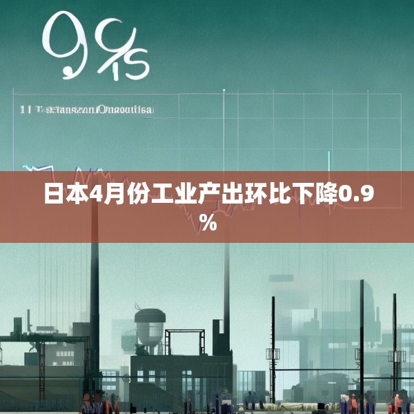 日本4月份工业产出环比下降0.9%