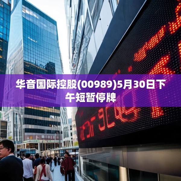 华音国际控股(00989)5月30日下午短暂停牌