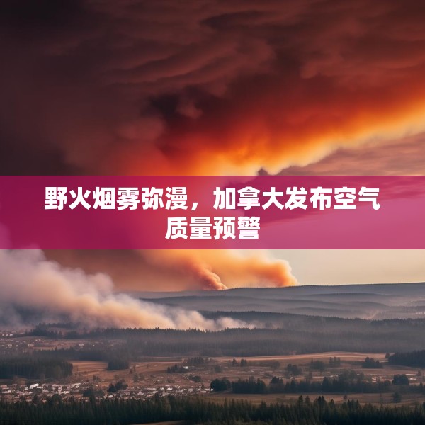 野火烟雾弥漫，加拿大发布空气质量预警