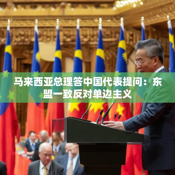 马来西亚总理答中国代表提问：东盟一致反对单边主义