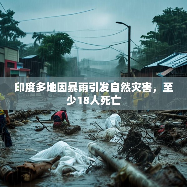 印度多地因暴雨引发自然灾害，至少18人死亡