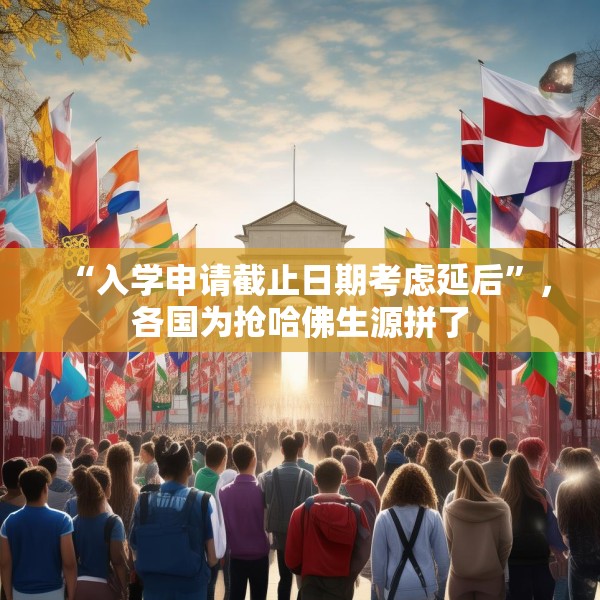 “入学申请截止日期考虑延后”，各国为抢哈佛生源拼了