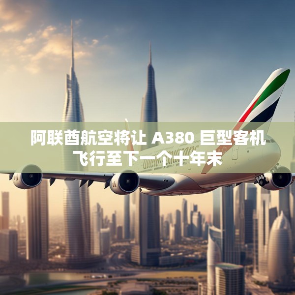 阿联酋航空将让 A380 巨型客机飞行至下一个十年末