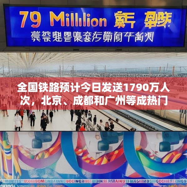 全国铁路预计今日发送1790万人次，北京、成都和广州等成热门出发城市