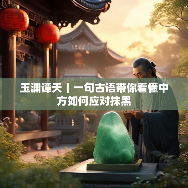 玉渊谭天丨一句古语带你看懂中方如何应对抹黑