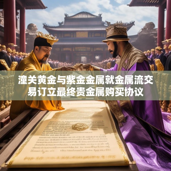 潼关黄金与紫金金属就金属流交易订立最终贵金属购买协议