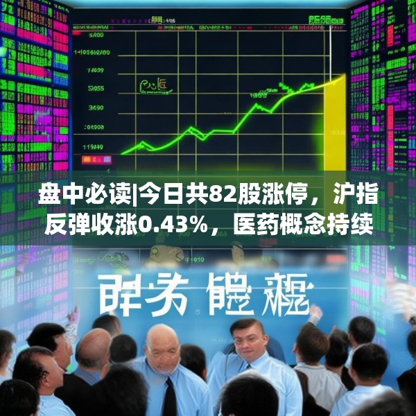 盘中必读|今日共82股涨停，沪指反弹收涨0.43%，医药概念持续大涨