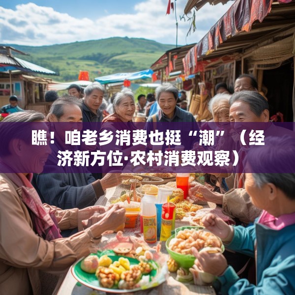 瞧！咱老乡消费也挺“潮”（经济新方位·农村消费观察）