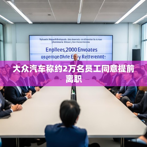 大众汽车称约2万名员工同意提前离职