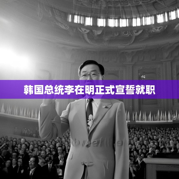 韩国总统李在明正式宣誓就职
