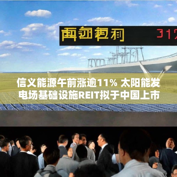 信义能源午前涨逾11% 太阳能发电场基础设施REIT拟于中国上市
