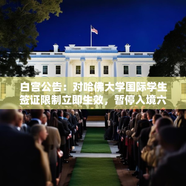 白宫公告：对哈佛大学国际学生签证限制立即生效，暂停入境六个月