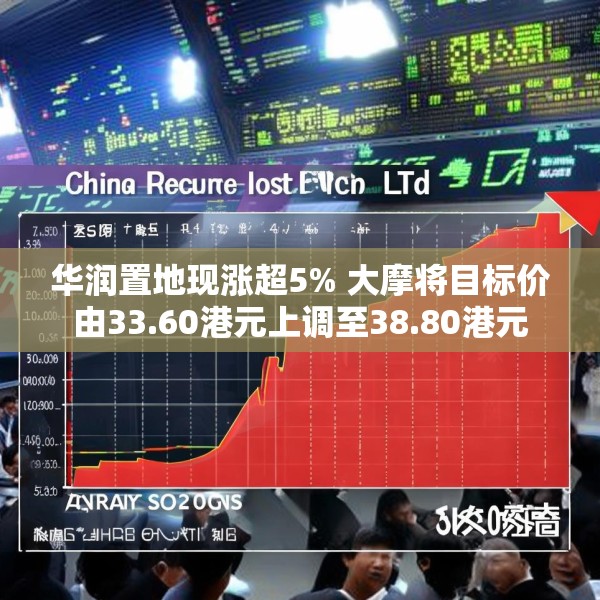 华润置地现涨超5% 大摩将目标价由33.60港元上调至38.80港元