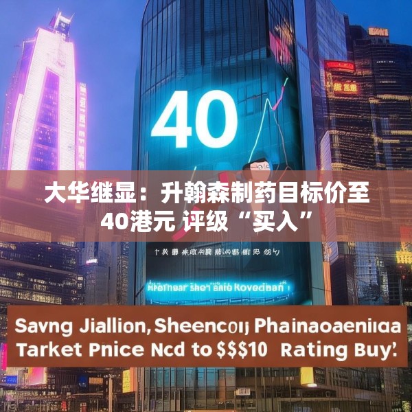 大华继显：升翰森制药目标价至40港元 评级“买入”