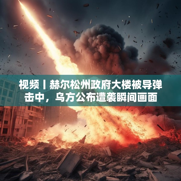 视频丨赫尔松州政府大楼被导弹击中，乌方公布遭袭瞬间画面