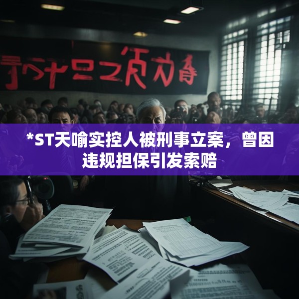 *ST天喻实控人被刑事立案，曾因违规担保引发索赔